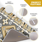 Boho Yellow Gray Aztec Dish Drying Mat for Kitchen Counter,Native American Tribal Aztec Ethnic Boho Style Drying Mat 18 x 24 Inch Microfiber Dish Drying Pad Dish Rack Pad Drainer Mat for Coffee Bar