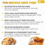 FRESHDRINKUS, Premium - Natural Sea Moss, Make 42oz of Gel, Goldne Raw Sea Moss Dried, 100% Natural & Pure, Wildcrafted, Sundried, Caffeine Free, Sugar Free, Gluten Free, Vegan, Mineral Rich