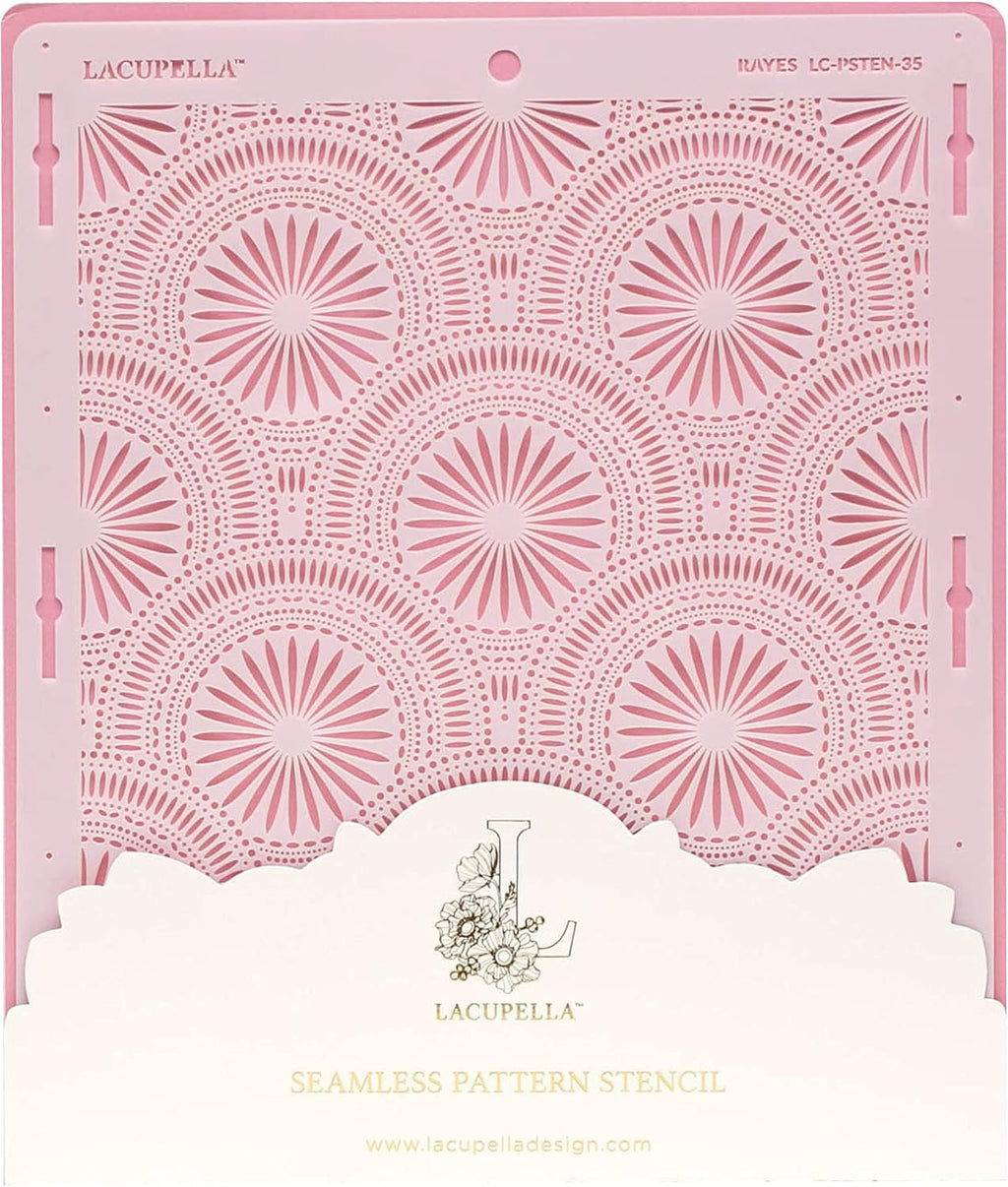 Cake Decorating Stencil for Tall Buttercream Cake, Royal Icing, Ganache, Paint, Airbrush (RAYES)