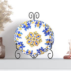 Plate Stand for Display with Hinged Folding Design, 6 Inch Picture Stands for Tables, Small Easels for Displaying Book, Art Piece, Photo and Platter, 6’’ Black