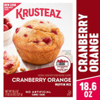 Krusteaz Variety Pack,Cinnamon Swirl Crumb(21 oz),Cranberry Orange Muffin Mix (18.6 oz),Wild Blueberry Muffin Mix (17.1 oz), (3 CT)