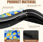 Lemon and Blue Tile Dish Drying Mat for Kitchen Counter Coffee Bar Mat Hide Stain Absorbent Rubber Backed Drying Rack Pad Espresso Machine Coffee Bar Accessories 11.8 x 19.7 Inch