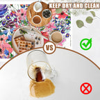 Dish Drying Mat Watercolor Colorful Floral Coffee Bar Mat for Countertop Absorbent Rubber Backed Hide Stain Dish Drainer Rack Pad Coffee Maker Espresso Machine Dining Room Decor 15.7 x 23.6 Inch