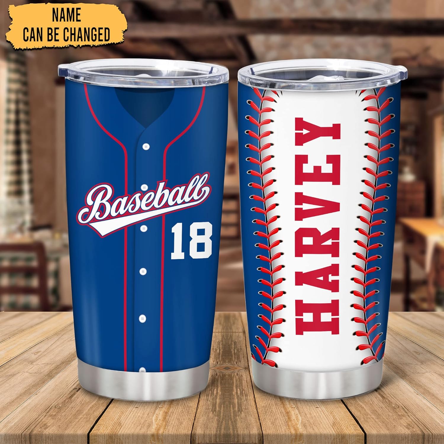 Hyturtle Personalized Baseball Tumbler Baseball Players Design Stainless Steel Double Walled Vacuum Insulated Tumblers 20oz30oz Coffee Travel Mug Cup Christmas Gift For Men Boys Friends Dad Sports Fan