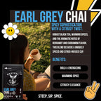 Revival Tea Company Earl Grey Chai Tea - Black Tea Blend with Fresh Spiced Chai and Bergamot Flavor - 24 Tea Bags