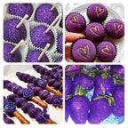 Purple Edible Glitter Spray - 10g Edible Purple Glitter for Cakes Food Grade Metallic Shimmer Powder Cake Sprinkles for Cookie Decorating Chocolate Strawberry