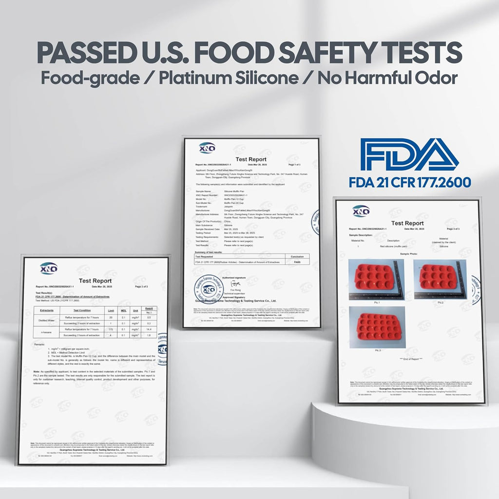 2-Pack Silicone Muffin Pan for Baking - Standard & Mini Set Cupcake Pan with Handle, Food-Grade Certified, Nonstick, Odorless, BPA-Free, Silicone Baking Mold for Muffins, Egg Bites, Cupcakes