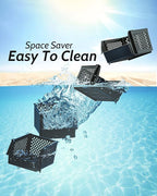 TidyFriend Stackable Storage Bins for Pantry Organizers and Storage 4 Pack, Pantry Storage for Food, Kitchen and Home Organization (Black)