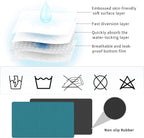 GOLENER Coffee Mat - Hide Stain Rubber Backed Absorbent Dish Drying Mat for Kitchen Counter- Bar Accessories Fit Under Coffee Maker Machine Cafe Pot Espresso Machine Dish Rack