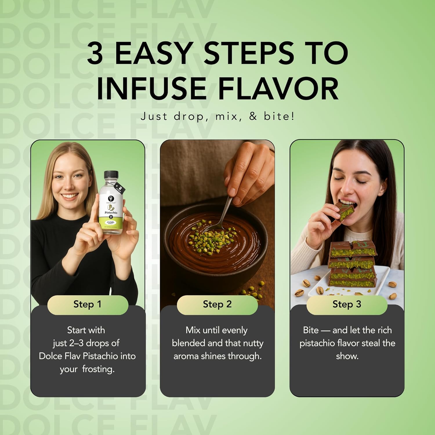 Natural Pistachio Oil Flavoring – 2 Ounce Oil-Soluble Premium Flavoring for Chocolate, Desserts & Baking | Ideal for Dubai Chocolate, Truffles, Cakes & More