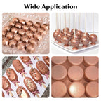 Rose Gold Edible Glitter for Cocktails - 6g Rose Gold Luster Dust Edible Drink Glitter Food Grade Metallic Shimmer Powder Cake Sprinkles for Beverage Chocolate Candy