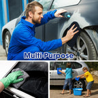 Shimeyao 30 Pcs Edgeless Microfiber Plush Towels for Cars Detailing Drying Wash Polishing Absorbent Cleaning Cloths, 500 GSM, 16 x 16 Inch(16 x 16 Inch,Navy Blue, Gray, Black,30 Pcs)