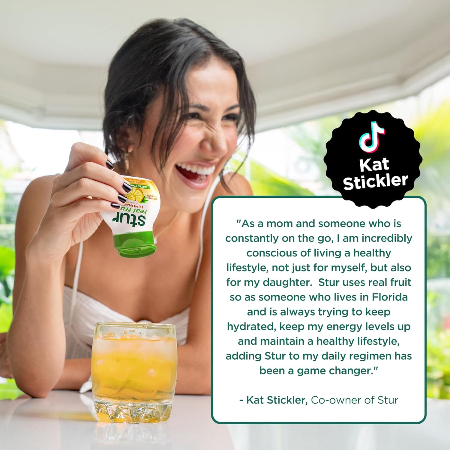 Stur Liquid Water Enhancer | Lemonade | Naturally Sweetened | High in Vitamin C & Antioxidants | Sugar Free | Zero Calories | Keto | Vegan | 5 Bottles, Makes 120 Drinks