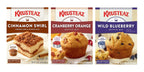 Krusteaz Variety Pack,Cinnamon Swirl Crumb(21 oz),Cranberry Orange Muffin Mix (18.6 oz),Wild Blueberry Muffin Mix (17.1 oz), (3 CT)