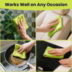 Microfiber Cleaning Cloths 15pcs (Dispenser Box), 11.8 * 9in, Cleaning Towels, Ultra Absorbent, Reusable and Washable