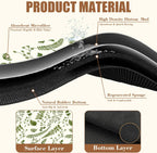 Green Leaf Coffee Mat Herb Dish Drying Mat for Kitchen Counter Hide Stain Rubber Backed Absorbent Coffee Bar Accessories Fit Under Espresso Machine Cafe Table, 11.8 x 19.7 Inch