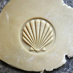 Wood Cookie Stamp, 2.5 Inch (Scallop Shell CS-040)