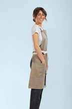 Caldo Split Leg Apron (Grey)