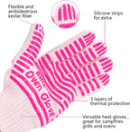 CZSYZCZS Extreme Heat Resistant Oven Gloves - 932F - Cooking Gloves for BBQ, Grilling, Baking,Cutting, Smoker Fireplace