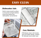 E-far Small Baking Sheet with Wire Rack (2 Pans + 2 Racks), Stainless Steel Cookie Sheets Trays & Cooling Rack for Toaster Oven, Non Toxic & Warp Resistant, Oven & Dishwasher Safe, 10.5 x 8.3 x 1 Inch