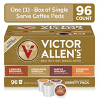 Victor Allen's Coffee Fall Harvest Variety Pack, Medium Roast, 96 Count, Single Serve Coffee Pods for Keurig K-Cup Brewers