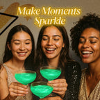 BeePoint Green Edible Glitter for Drinks 15g - Food Grade, Vibrant Color Shimmer Powdered Dust for Drinks, Cocktails, Cake Decorating, Baking, Chocolates, Candy, Sweets, & Cookies - Vegan & Gluten Free