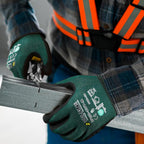 DULFINE ANSI A4 Cut Resistant Work Gloves for Men,6 Pairs Pack.Touchscreen Micro Nitrile Coated,Anti-Slip & Durable for Construction, Wood Cutting,Glass Factory Industrial Use(XX-Large)