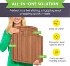 Bamboo Cutting Board Set of 3 - Dark