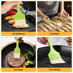 GEEKHOM Basting Brushes, Basting Pastry Baking Brush Set Heat Resistant Spread Oil Butter Sauce Marinade Meat Glazing for BBQ Grill Barbecue Baking Kitchen Cooking, Green