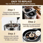 Felt Washer Replacement for Breville Espresso Machine Grinders (6 Pack), Felt Washer Lower Burr Wool Ring Compatible with BES870, BES878, BES880, BES980, BCG820 Accessories