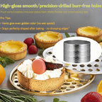 8Packs Perforated Tart Rings 4 Inch Stainless Steel Perforated Cake Rings, Round Tart Ring Molds for Cookies, fruit tarts, Prevent Soggy Crust & Even Baking