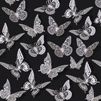 SAOROPEB 3D Butterfly Wall Decor - 48 Pcs, 4 Styles, 3 Sizes - Removable Stickers for Birthdays & Parties
