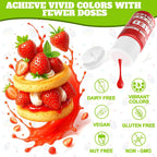 Gel Food Coloring - 20 Colors Gel Food Dye Set, Flavorless Vibrant Edible Concentrated Coloring for Baking, Cake, Cookie, Fondant, Icing, Macaron, Frosting - 0.45 Fl.Oz Bottles