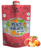 Lt. Blender's Peach Margarita in a Bag - Peach Margarita Mix - Each Bag Makes 1/2 Gallon - Non-GMO Cocktail Mix - No Blender Needed - Add Liquor, Wine or as a Mocktail (Pack of 1)