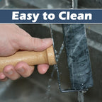 Tianman Rolling Pin Pizza Roller, Marble Roller Non-Stick T-Type, For Cake Baking Tortilla Fudge Pizza Cookies and Other Kitchen Baking Cooking (Type 1 Black).