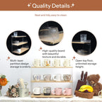 Coffee Mug Holder Wooden Cup Rack,3-Tier Acrylic Home Coffee Mug Display Rack for Kitchen Countertops, Coffee Bars, for Placing Mugs, Coffee Beans, Syrup, Cups, Stirrers ﻿