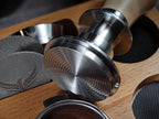 58 mm Tamper Auto-Leveling and Calibrated Spring Loaded Design Stainless Steel Ripple Base 58mm Espresso Tamper Tool with 20lb / 25lb / 30lbs Replacement Springs