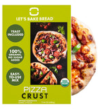 Let’s Bake Bread Organic Pizza Crust Baking Mix - Crispy & Chewy Artisan Crust - USDA Organic, Non-GMO, No Additives, Easy Home Baking, Pizzeria-Quality Dough at Home - 17.64 oz (1 Pack)