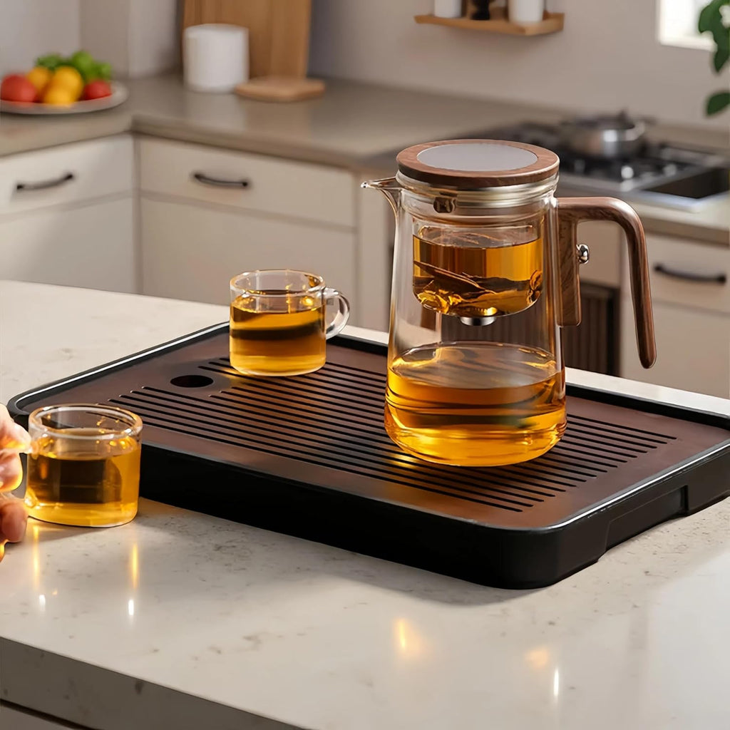 Enchanti Tea Pot, Creative Witchcraft Magic Glass Teapot, Detachable Loose Tea Glass Tea Infuser, Ideal for Tea Steeper-27oz (approx. 800 ml)