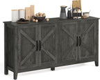 VASAGLE LIRY Collection - Storage Cabinet, Buffet Cabinet, Sideboard, Credenza, with Adjustable Shelves, for Living Room, Entryway, Antique Charcoal ULSC381T04