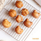 CHEFMADE Baking and Cooling Rack, 10.8-Inch Non-Stick Square Wire Rack for Oven Baking (Champagne Gold)