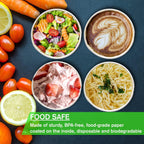 Smygoods White Disposable Paper Coffee Cups with Lids (10 OZ, 50 Count) For Hot Beverages, Tea, Espresso, Cocoa - To Go Drink Containers, Café & Office