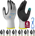 PROMEDIX P Nitrile Coated Work Gloves,MicroFoam Safety Work Gloves Men,Seamless Knit Nylon&spandex Gloves with Grip