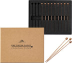 A Bar Above Short Antique Copper Cocktail Picks, Metal Stir Sticks Drink Garnish, Bloody Mary Skewers, Shrimp Cocktail, and More, Cocktail Toothpicks for Appetizers, 12 Cocktails Sticks for Drinks