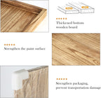 40"x20" Extra Large Long Rectangle Ottoman Table Tray - Rustic Wooden Nature Serving Tray for Farmhouse Decorative Oversized Coffee Table Trays Living Room Kitchen Counter Breakfast