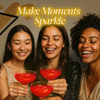 BeePoint Red Edible Glitter for Drinks 15g - Food Grade, Vibrant Color Shimmer Powdered Dust for Drinks, Cocktails, Cake Decorating, Baking, Chocolates, Candy, Sweets, & Cookies - Vegan & Gluten Free