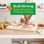 Riveira Maple Wood Cutting Board – Gourmet Maple Grandeur: 20 x 30 Wooden Cutting Board – Natural Wooden Cutting Boards For Kitchen Decorative – Innovative Juice Grooves Maple Wooden Chopping Board