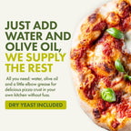 Let’s Bake Bread Organic Pizza Crust Baking Mix - Crispy & Chewy Artisan Crust - USDA Organic, Non-GMO, No Additives, Easy Home Baking, Pizzeria-Quality Dough at Home - 17.64 oz (1 Pack)