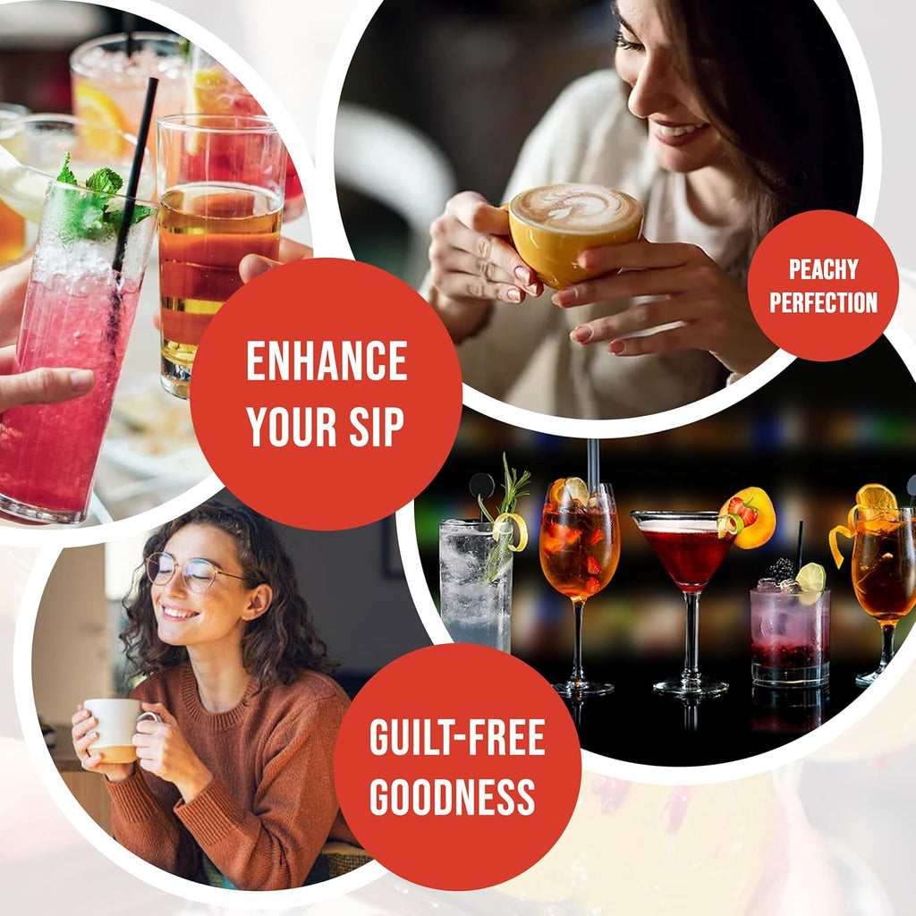 Jimoco® Syrup Pump Dispenser + Torani® Sugar Free Peach Syrup, 25.4 oz - Coffee Syrup Pump & Flavoring Bundle