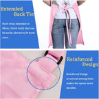 4 Pack Chef Apron, Adjustable Apron with 2 Pockets, Unisex Personalised Apron for Cooking, Kitchen, Restaurant